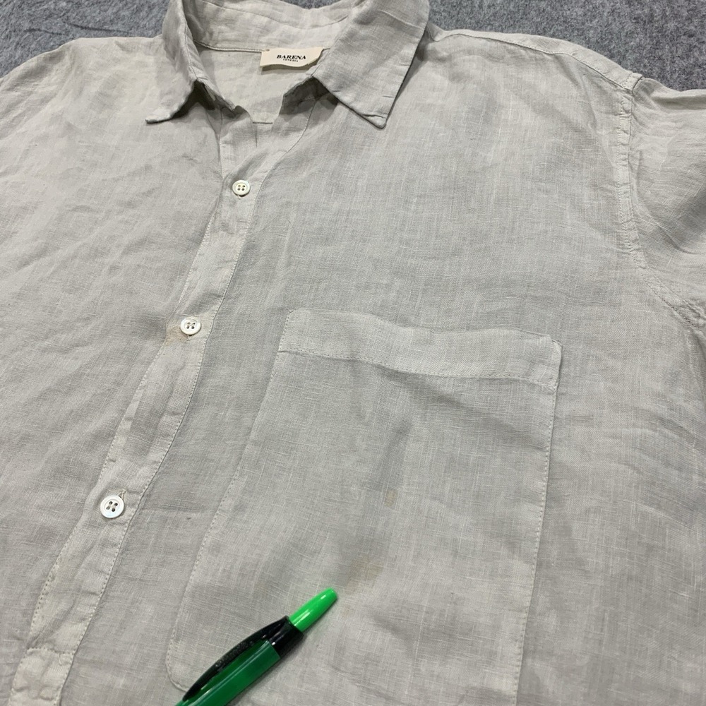 Barena Venezia Women's 100% Linen Shirt RELAXED FIT (ITALY Size 38) Size US 2 - Picture 6 of 15